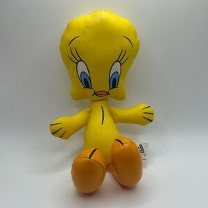 Loony Tunes Tweety Toy Doll Stuffed Leather Animal Vintage Collectible 1995